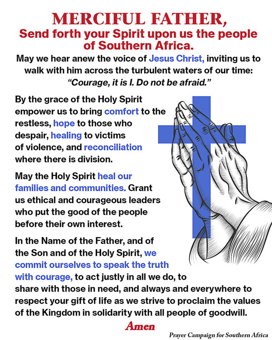 Prayer for Southern Africa