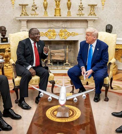 Presidents Ramaphosa and Donald Trump Meet