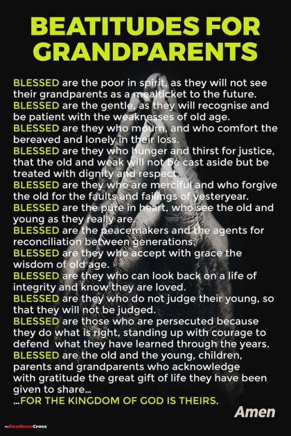 Beatitudes for Grandparents