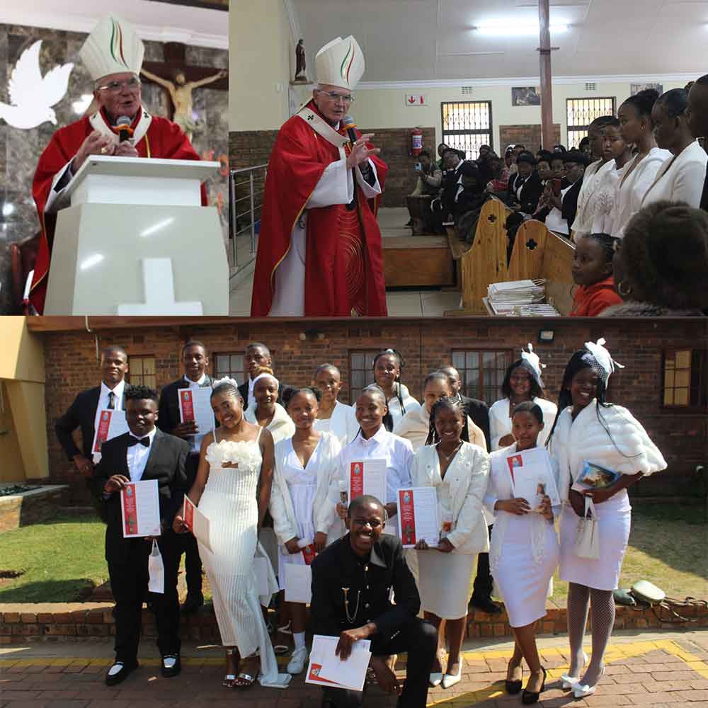 Confirmations at St Nicholas Catholic Church in Daveyton