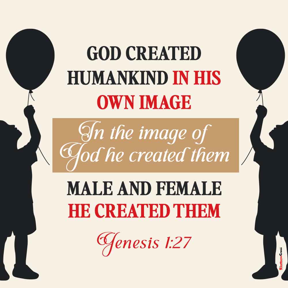 God created man Genesis 1:27