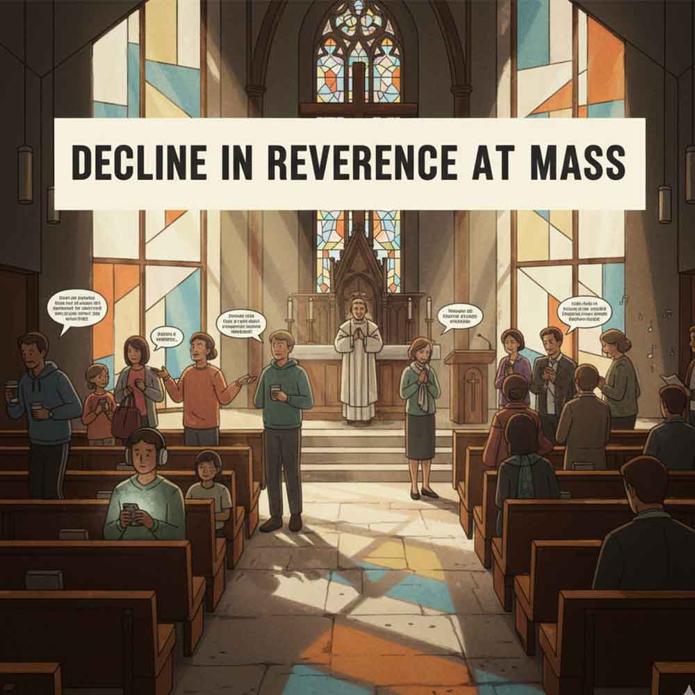 Decline in reverence at Mass