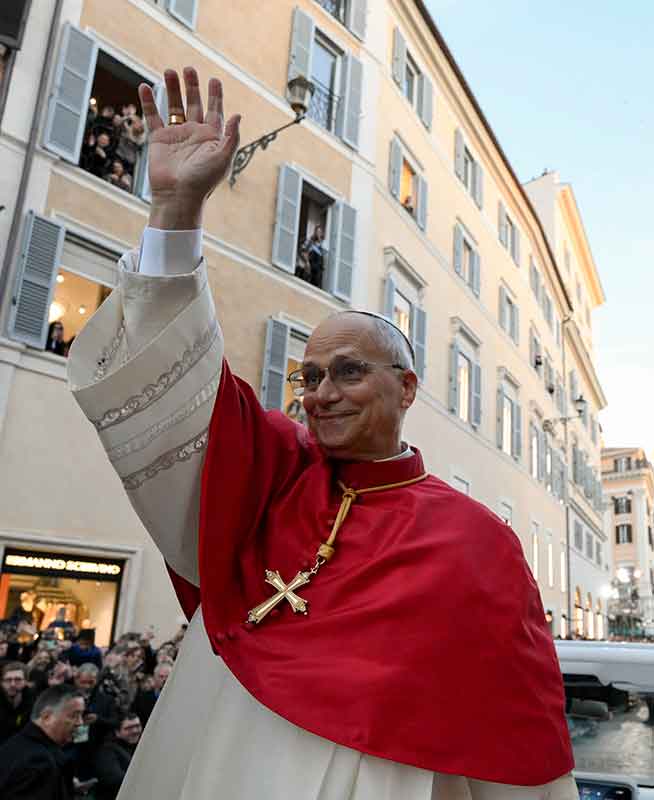 POPE LEO XIV SPANISH STEPS IMMACULATE CONCEPTION