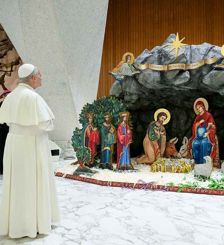 POPE LEO XIV NATIVITY SCENE