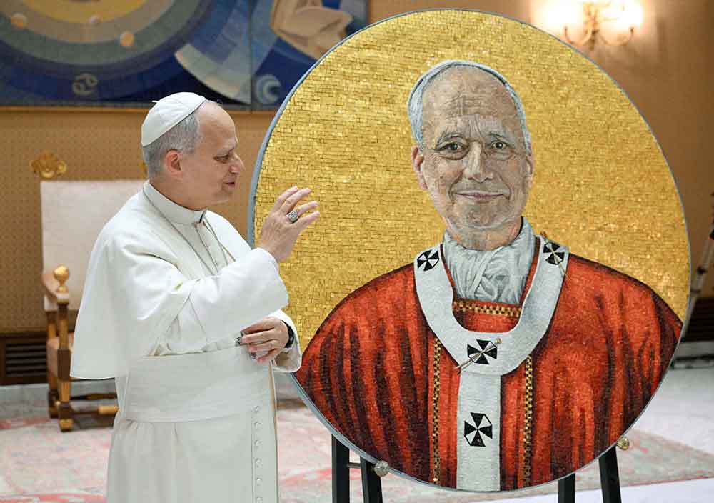 POPE LEO MOSAIC PORTRAIT