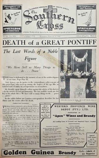 The Southern Cross, February 15, 1939