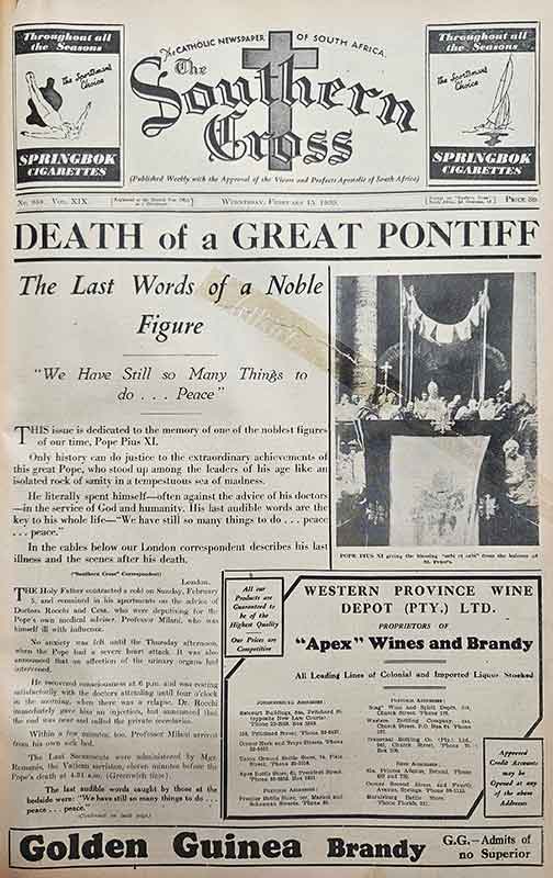 The Southern Cross, February 15, 1939