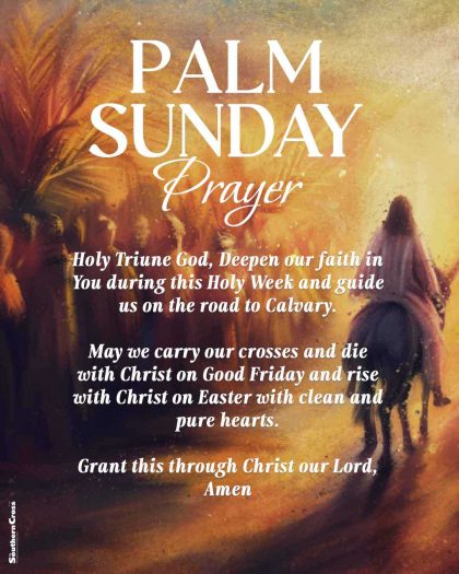 Palm Sunday prayer