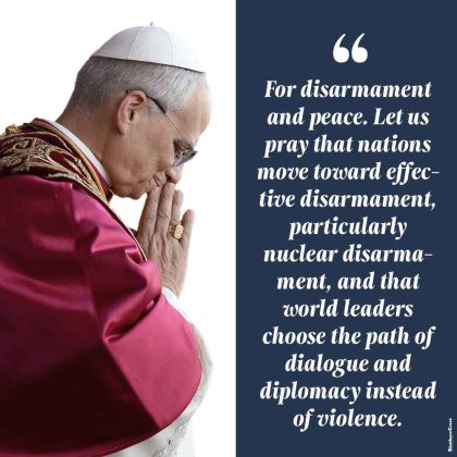 Pray with the pope