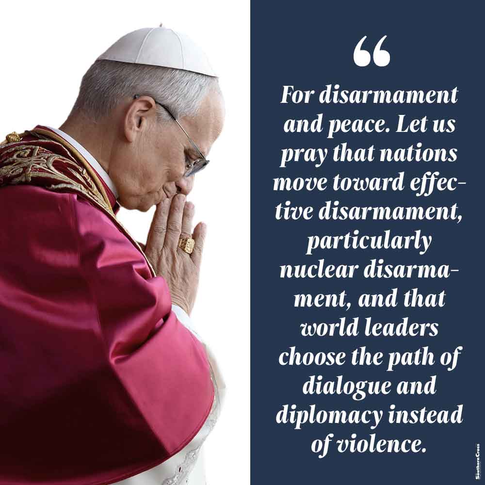 Pray with the pope