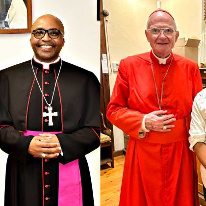 Bishop Thulani Mbuyisa and Cardinal Stephen Brislin