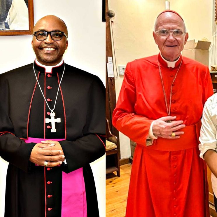 Bishop Thulani Mbuyisa and Cardinal Stephen Brislin