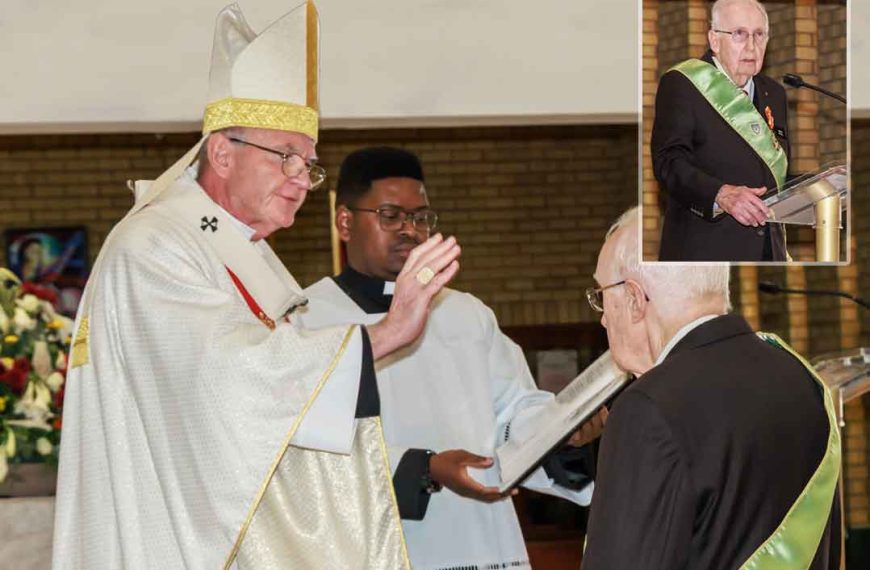 St Gregory the Great Award presented to Kenneth Robin Lydall