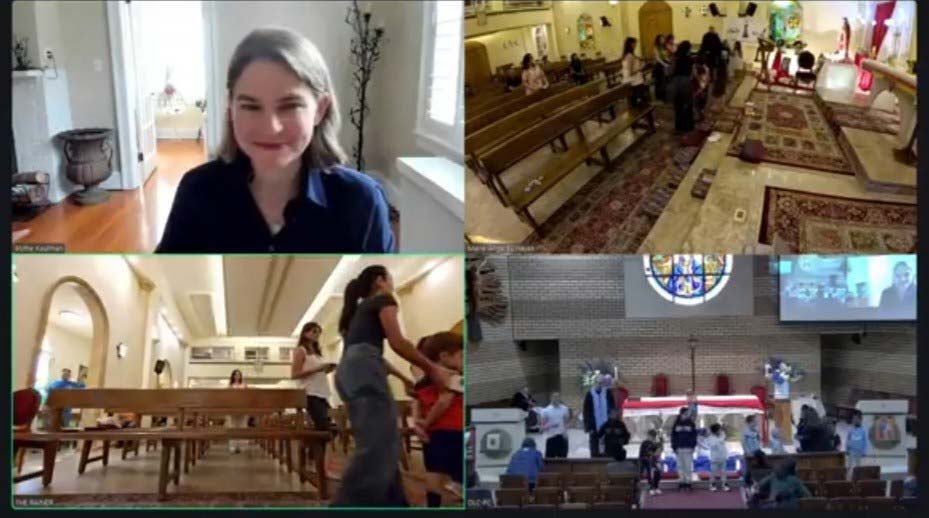 Children in Johannesburg and Beirut Lebanon prayed the Rosary together via Zoom linking two continents in a shared act of faith