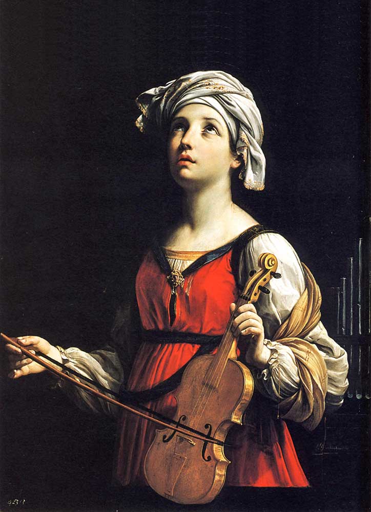 St Cecilia painting by Guido Reni 1606