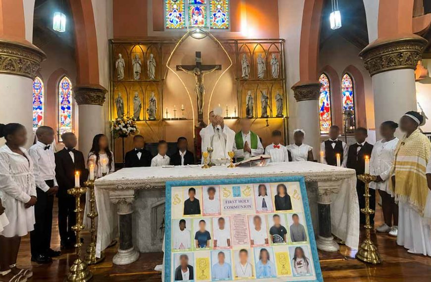 First Holy Communion at St Augustine's Cathedral