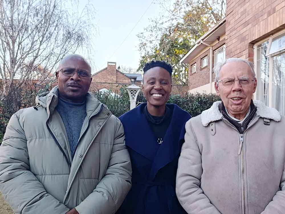 Monsignor Motlatsi-Phomane Kati Dijane and Bishop Jan de Groef