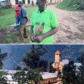 Top: Fr Christopher Babona parish priest. Bottom: St Scholastica Mission
