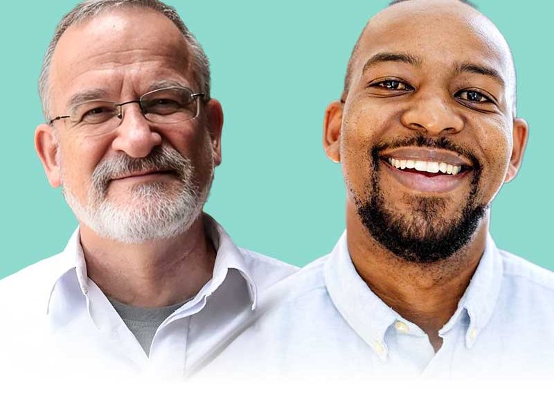 Fr David Neuhaus SJ and Kgaugelo Habyane, who will present this year’s Living Theology on the subject of “Father”.