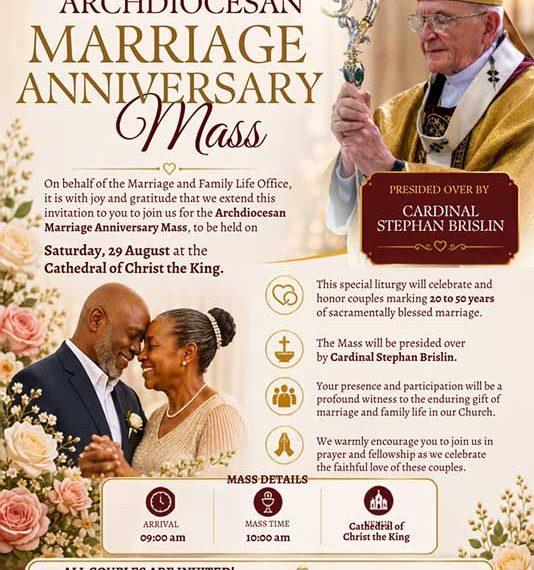 Archdiocese of Johannesburg Marriage Anniversary Mass