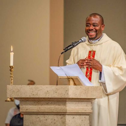 Priest's greeting at Mass