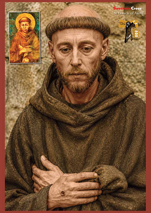 St Francis of Assisi photorealistic poster