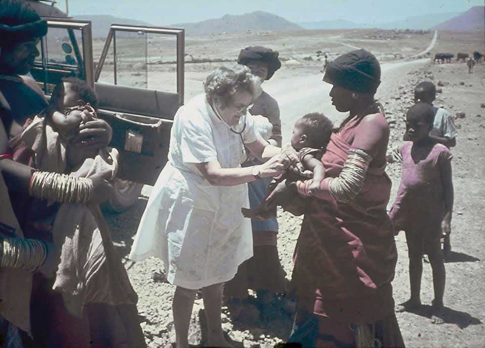 Dr Maria Kunz Swiss missionary doctor known by locals as Nonkunzi who arrived at Mckays Nek Mission in 1936