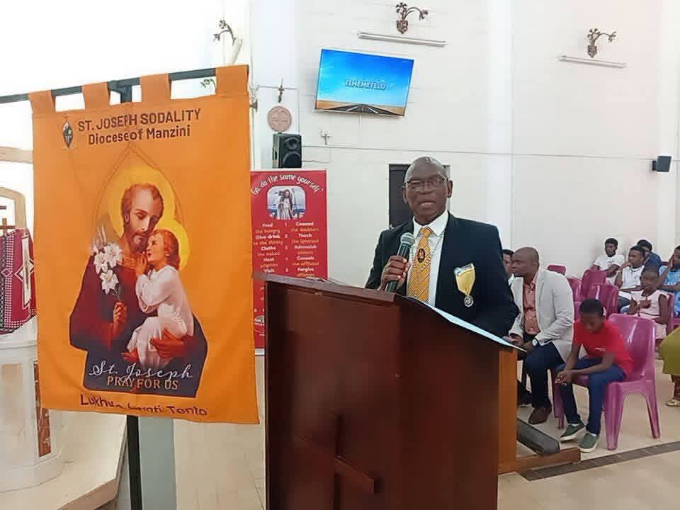 Mr Maduduza Gabriel Zwane former President of the St Joseph Sodality in the Catholic Diocese of Manzini