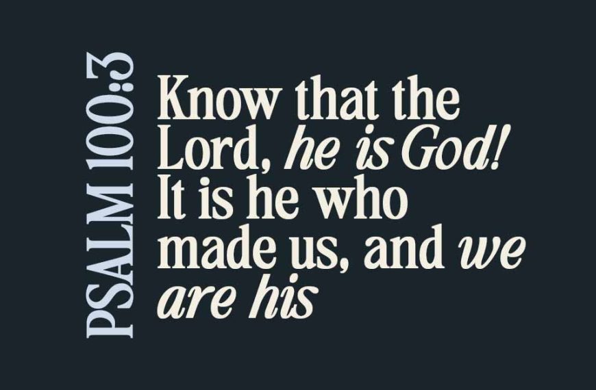 Psalm 100:3