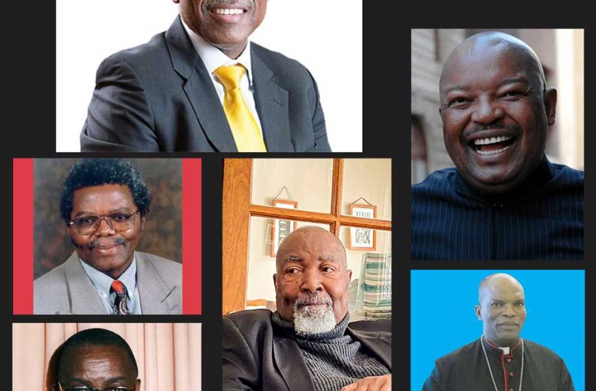 Pax College in Mashashane Alumni: Top: Lesetja Kganyago, Governor of the South African Reserve Bank. Left centre: Father Smangaliso Mkhatshwa. Left bottom: Michael Kitso Dingake. Bottom centre: Fanyana Mazibuko. Right centre: Mosiuoa Lekota. Right bottom: Bishop Jeremiah Madimetja Masela of Polokwane