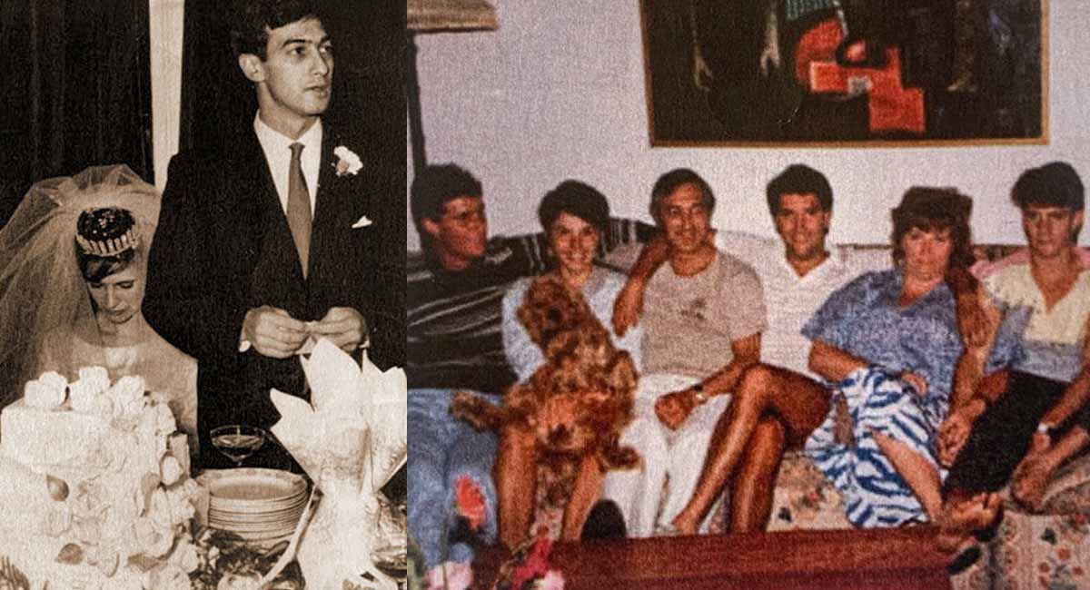 Left Sydney married Christiane in 1962 Right Sydney and Christiane Duval with their four children 